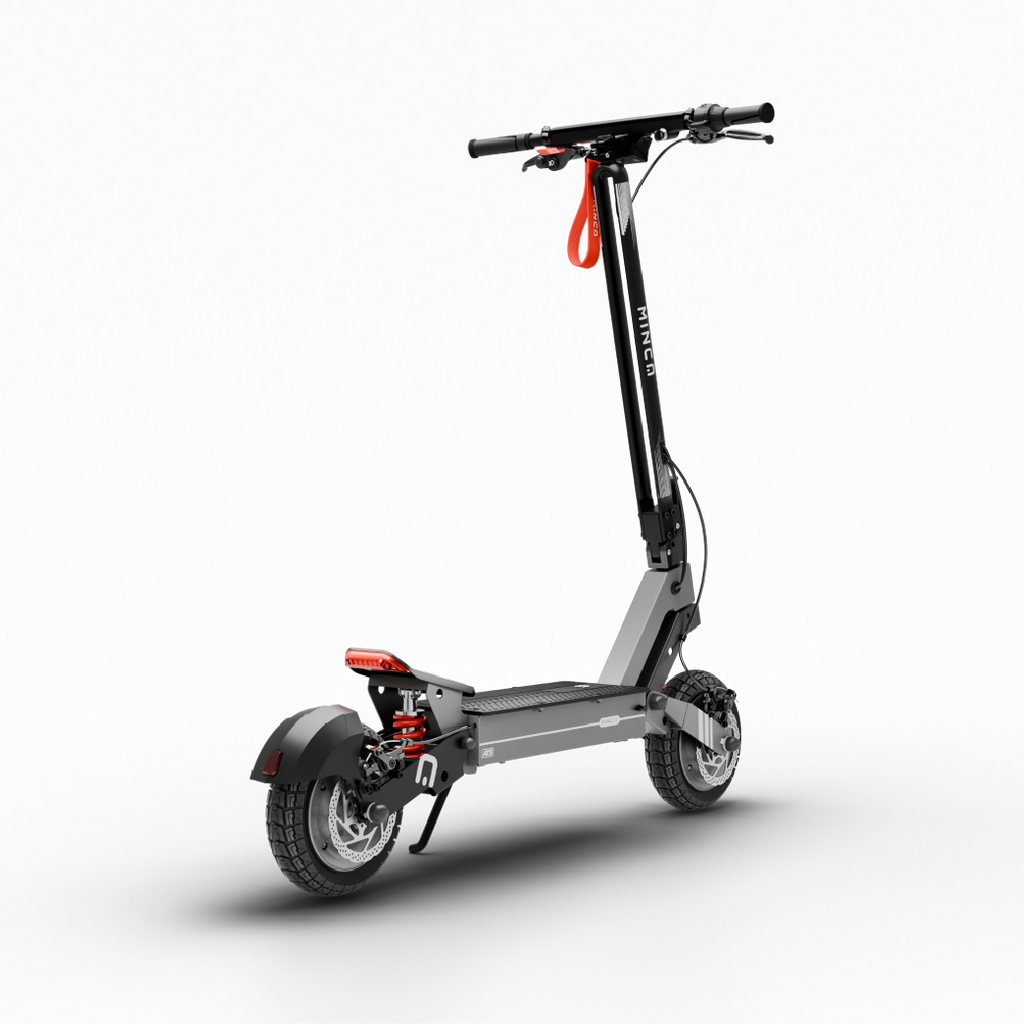 Combo Patineta Eléctrica Minca Core 1600 ATS + Maleta Gris Oscuro