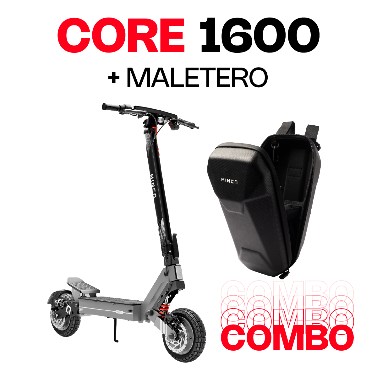 Combo Core Ats + Maleta Gris
