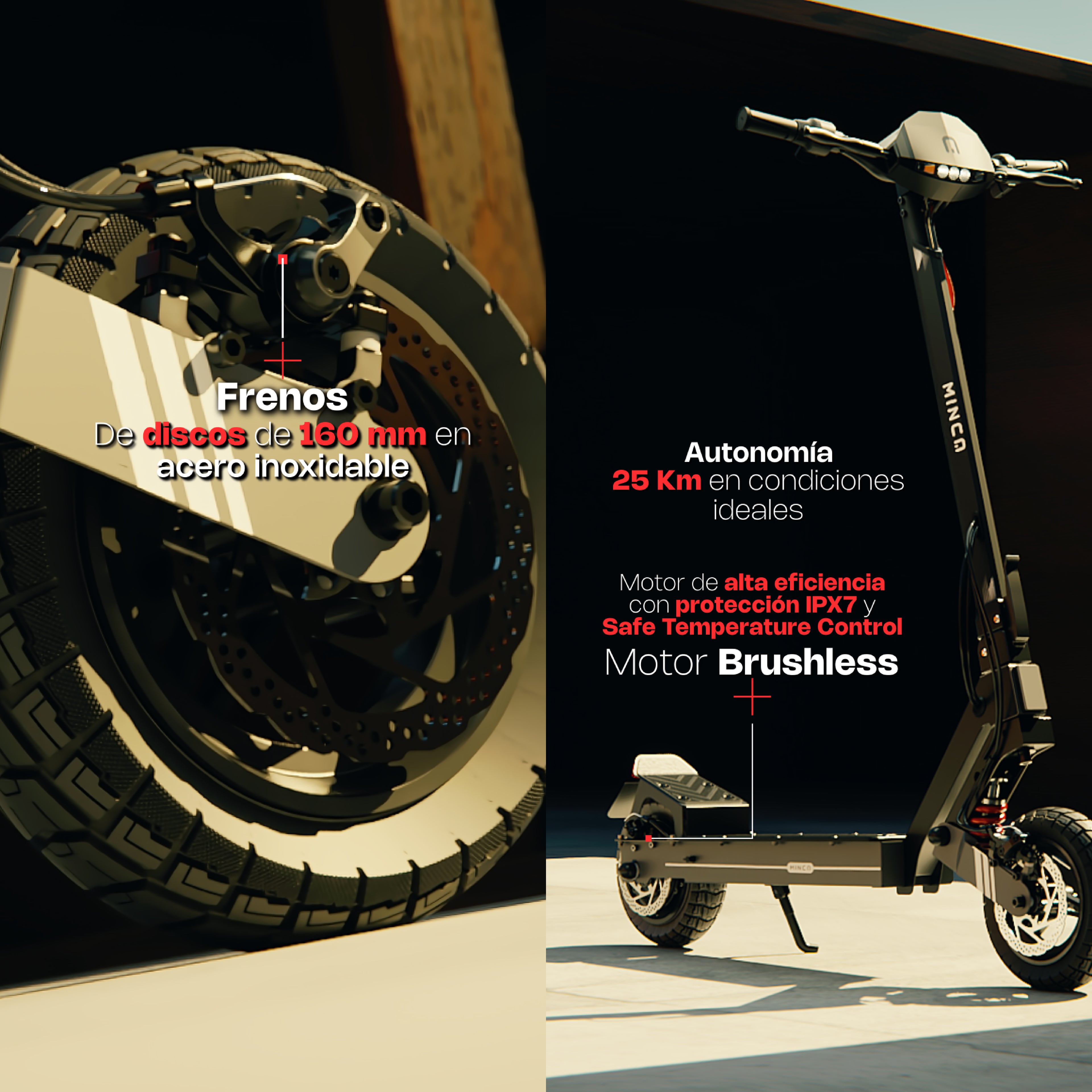 Scooter Eléctrico MINCA‎ ATS 400W