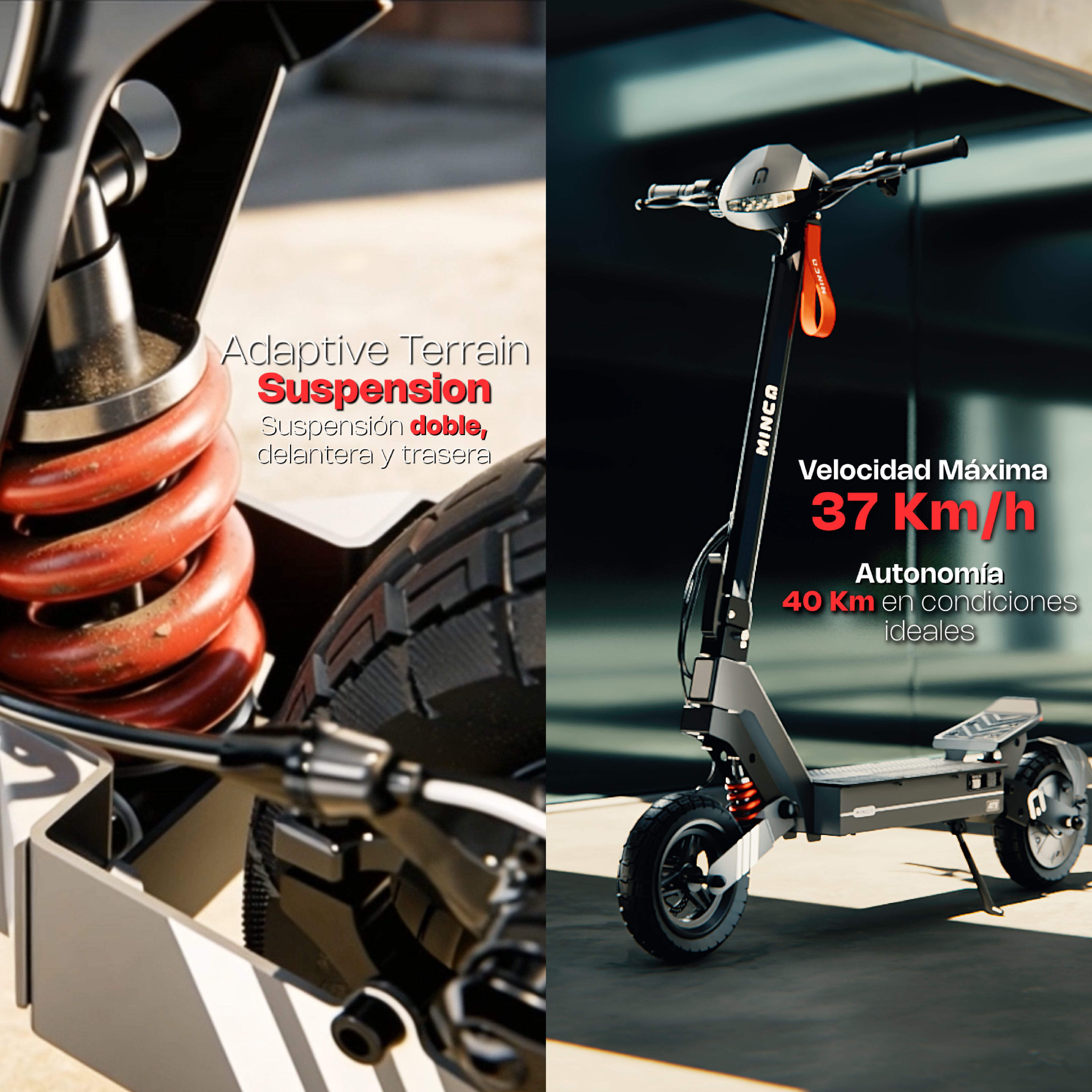 Scooter Eléctrico MINCA‎ ATS 700W