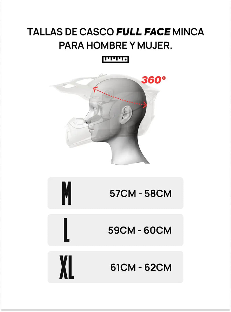 Casco Full Face Minca