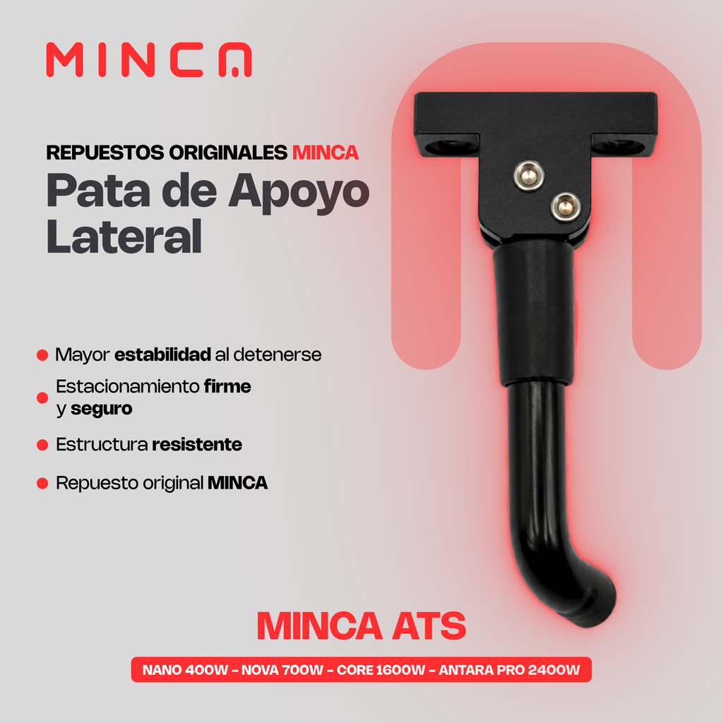 Pata de Apoyo Lateral para Patineta Eléctrica ATS