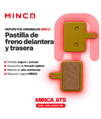 Pastillas de Freno Patineta Eléctrica ATS